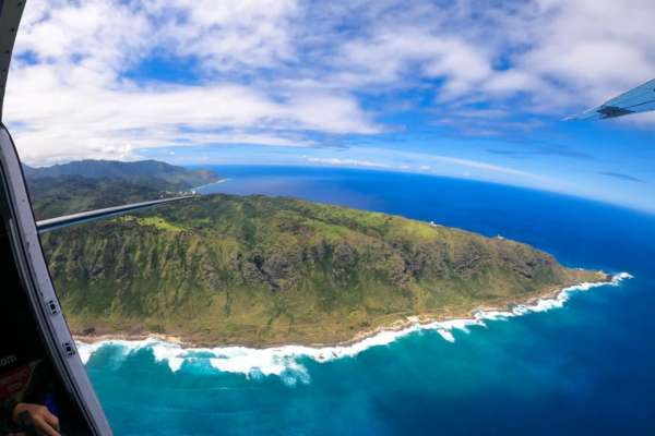 North Shore Oahuview from helicopter