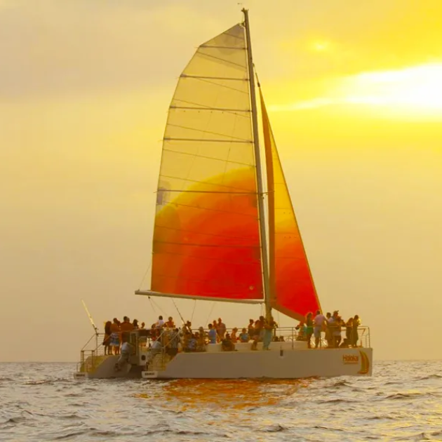 Sunset Cocktail Sail with Open Bar - Holokai Catamaran