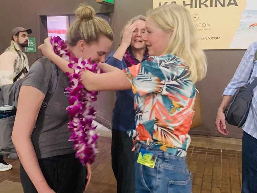 Kauai Airport Lei Greeting