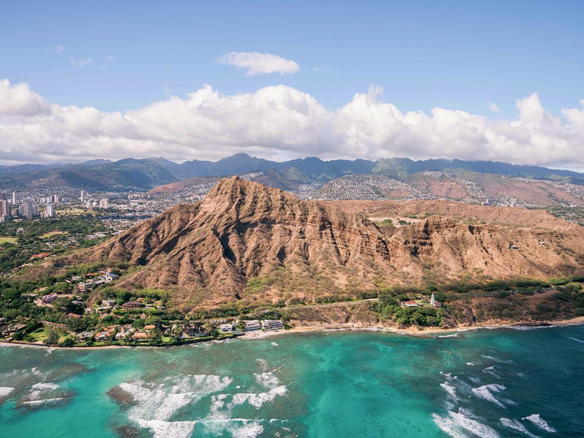 Oahu aerial view