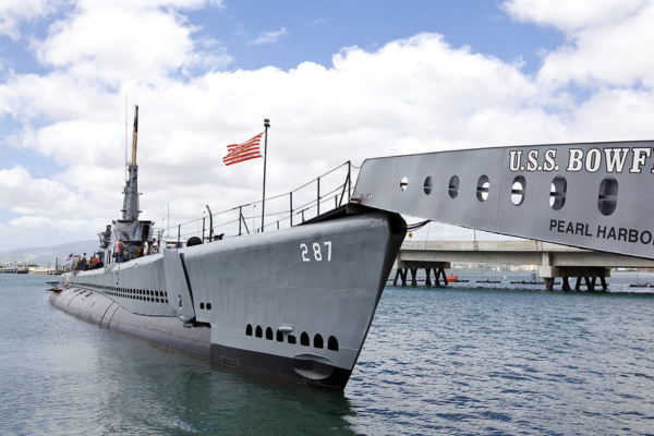 Entrance to the bowfin submarine