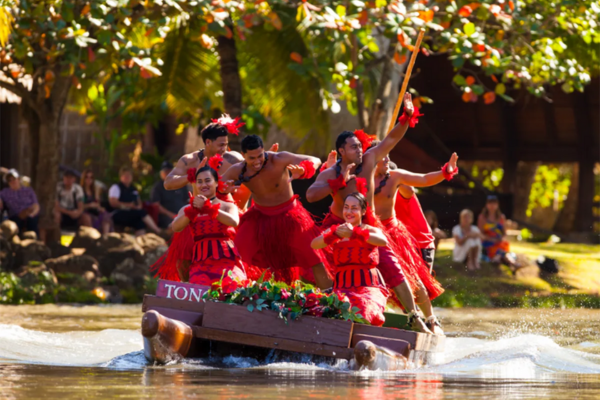 Dancers performing at Polynesian Cultural Center