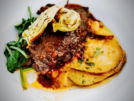 Braised Short Ribs, Scalloped Potatoes & Spinach