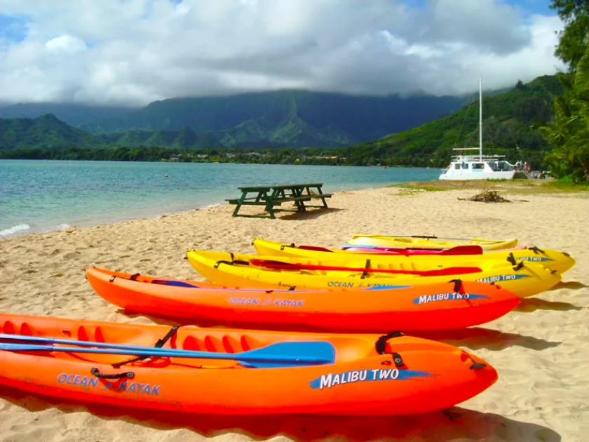 Kayaking at Kualoa Ranch