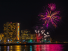 Beautiful Fireworks Display on a dinner cruise