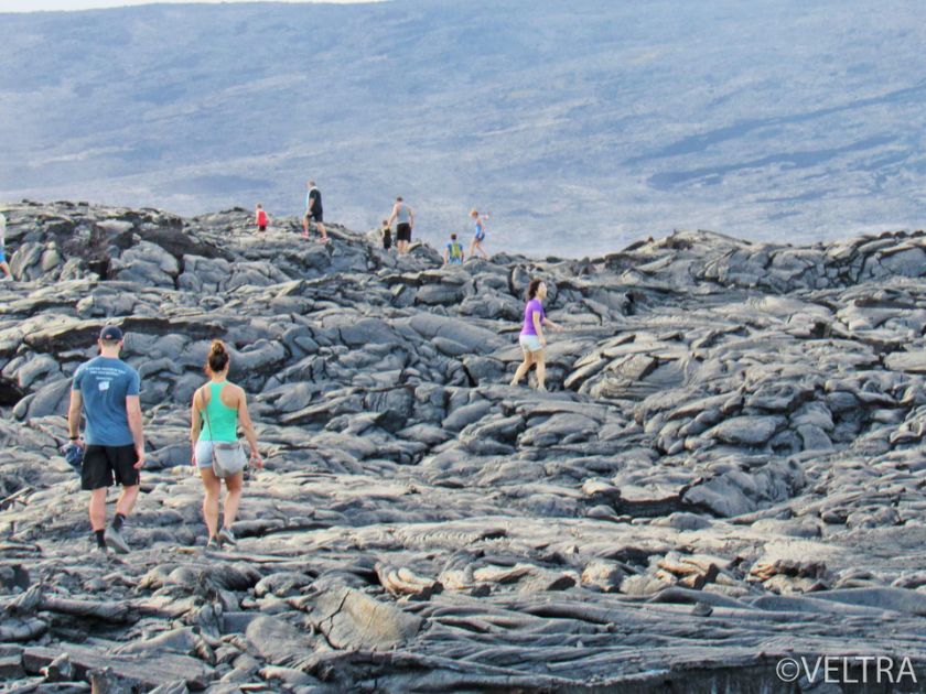 Lava hike at Volcano National Park