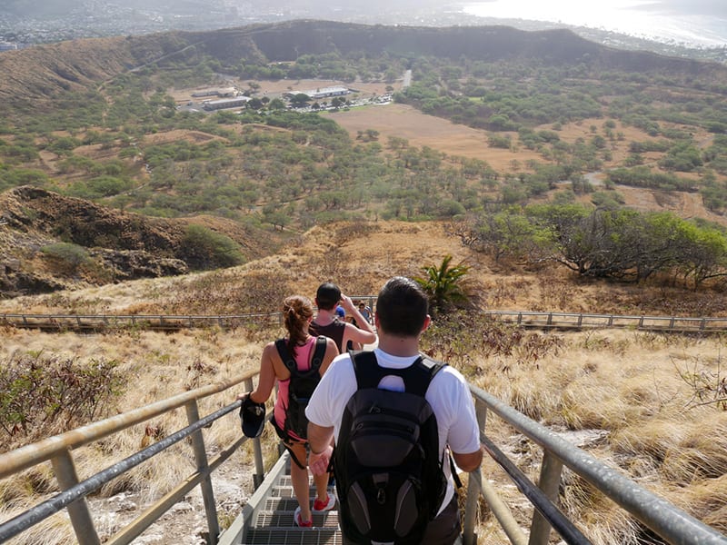 Hiking at Diamond Head