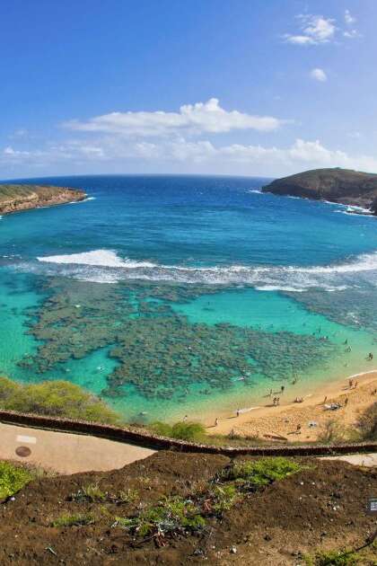 Aerial View of Hanauma Bay