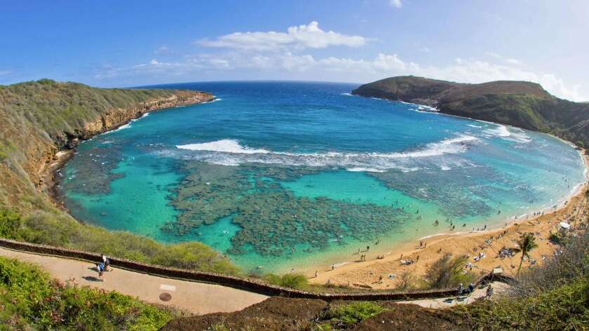 Aerial View of Hanauma Bay