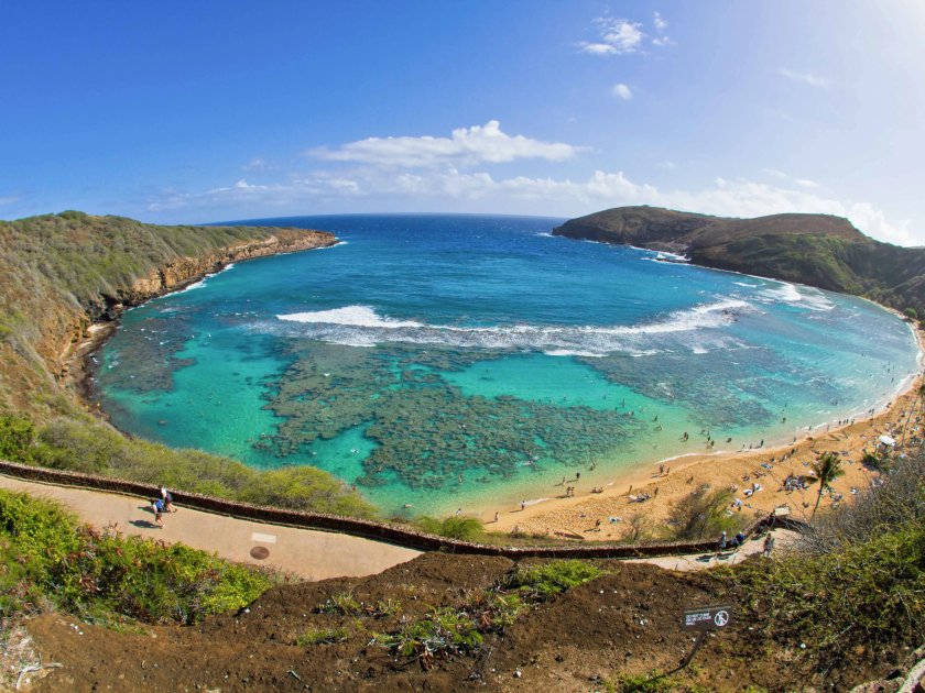 Aerial View of Hanauma Bay