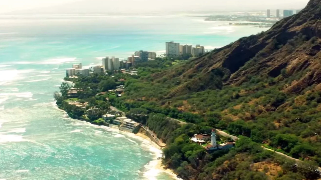 Aerial view of Oahu