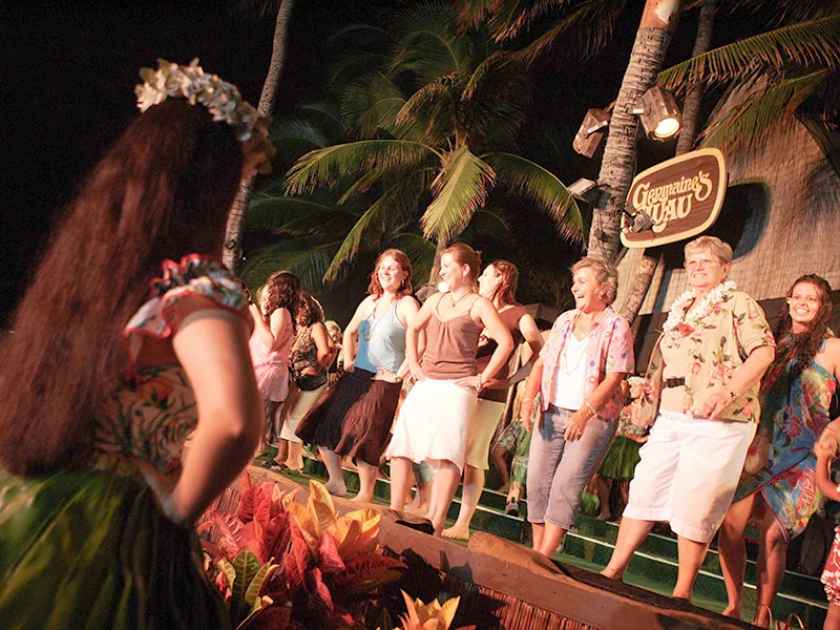 Hula Dancing Lessons at Germaine's Luau