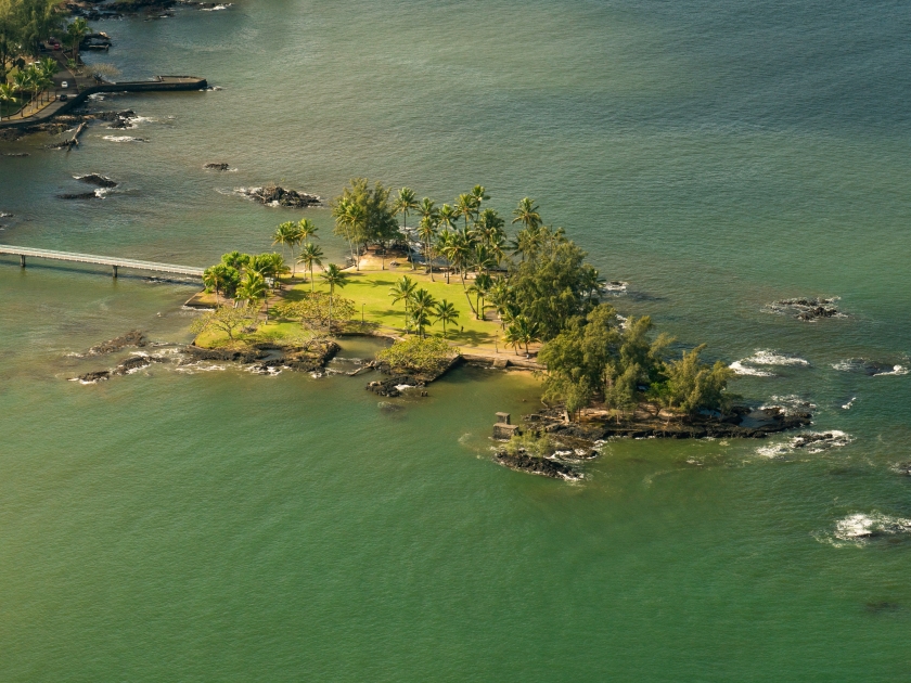 Aerial of Coconut Island