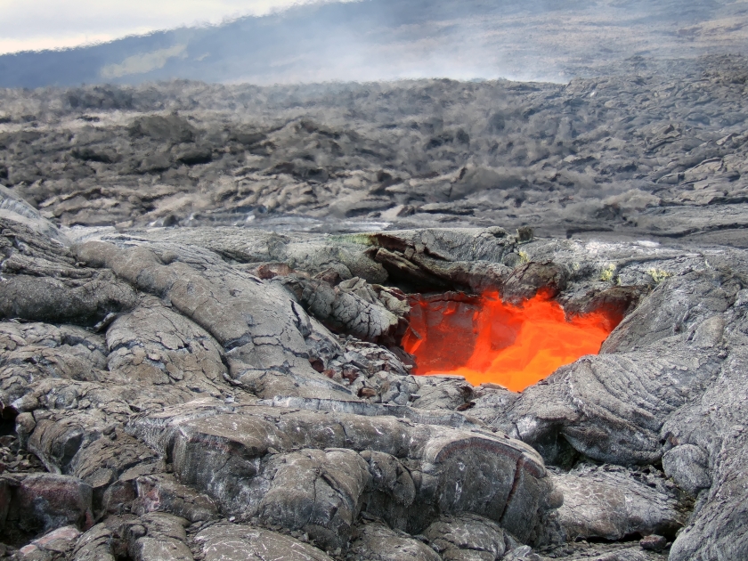 Lava skylight in Hawaii Volcanoes National Park