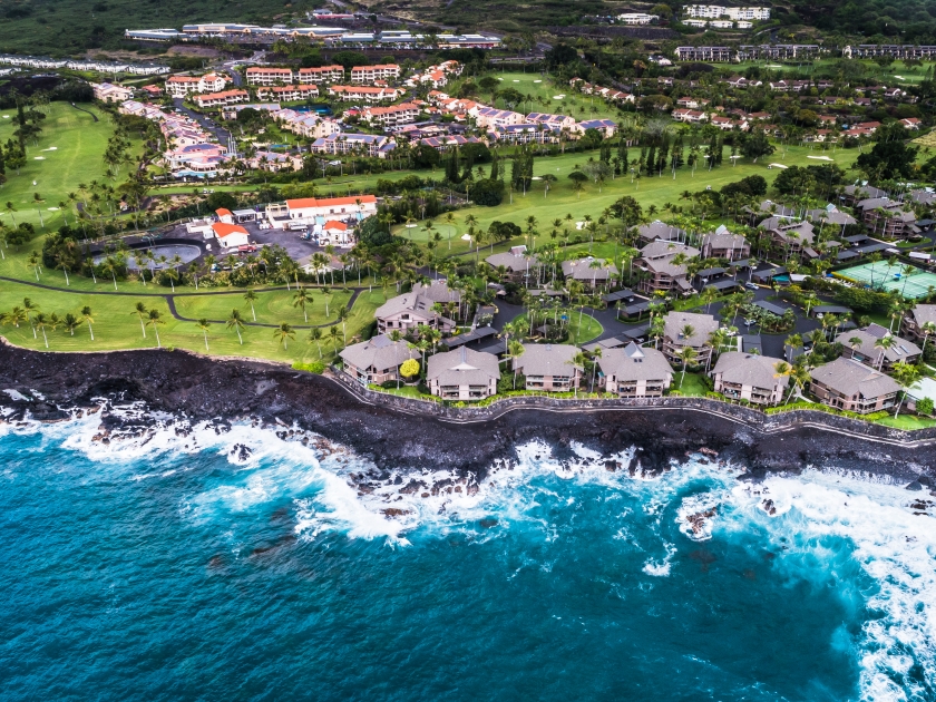 Blue Hawaii Kailua Kona Aerial View