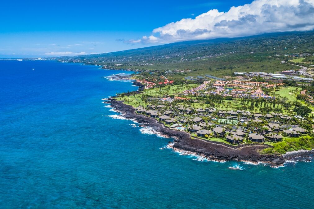 Blue Hawaii Kailua Kona Aerial View