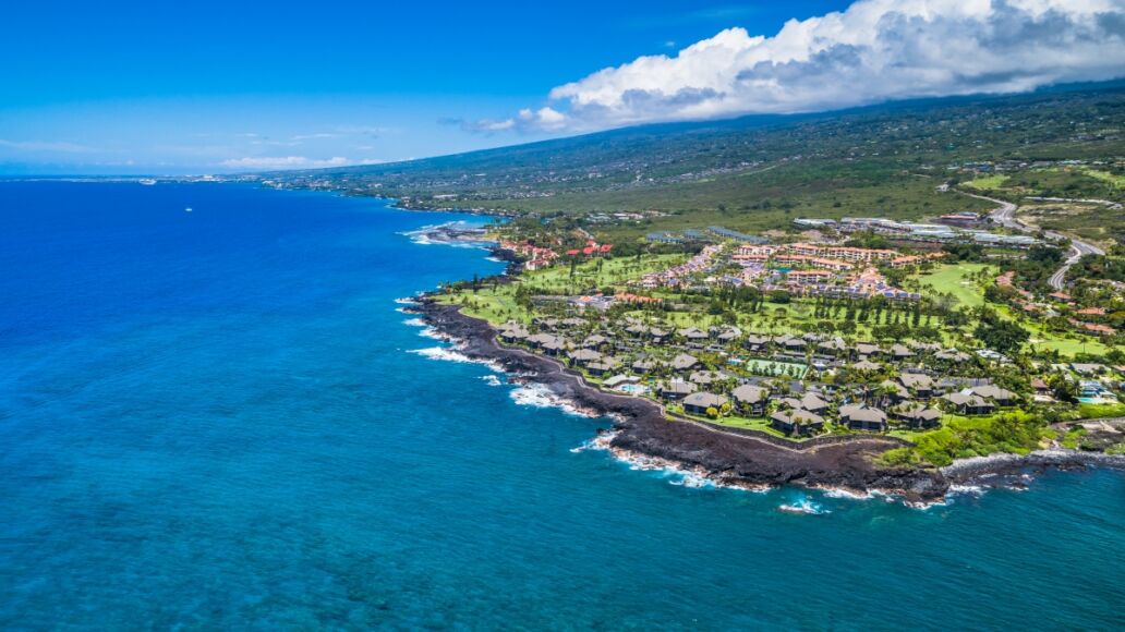 Blue Hawaii Kailua Kona Aerial View