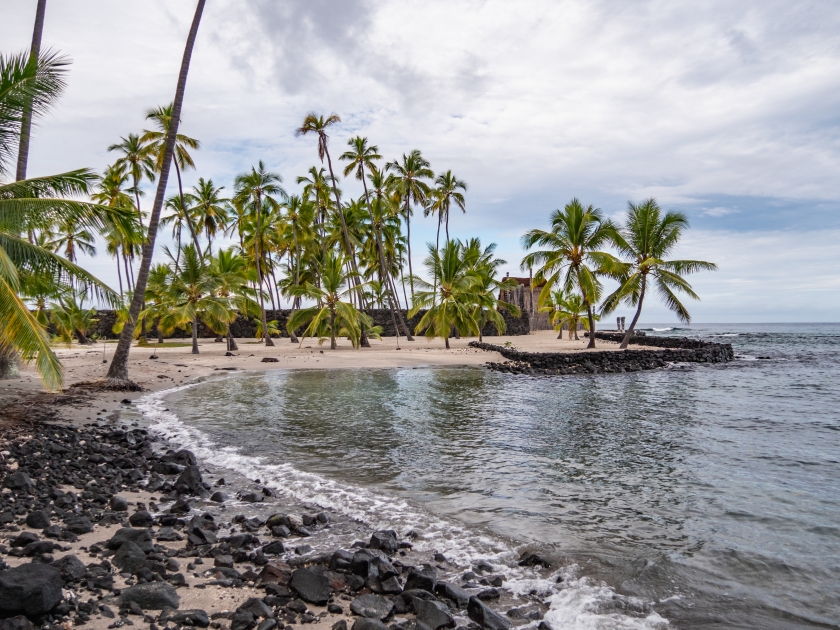 Puuhonua o Honaunau National Historical Park on the Big Island of Hawaii.