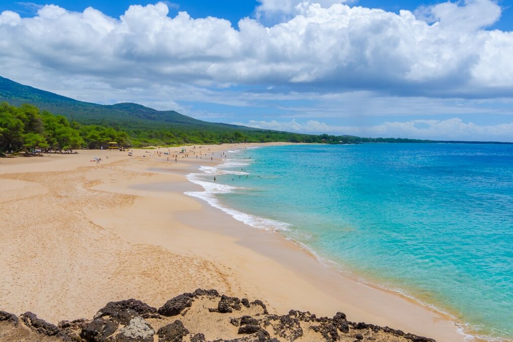 One of the best beach with crystal clear water Big Beach Maui Hawaii USA