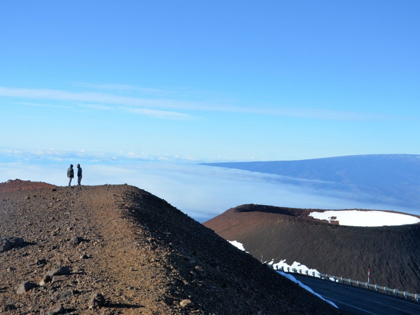 On the way to the top of volcano - Mauna Kea, Hawaii