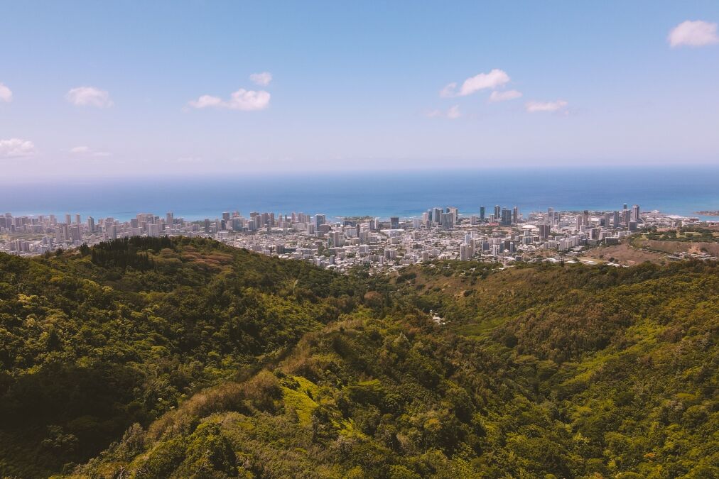 Mount Tantalus, City and forest， Honolulu, Oahu, Hawaii