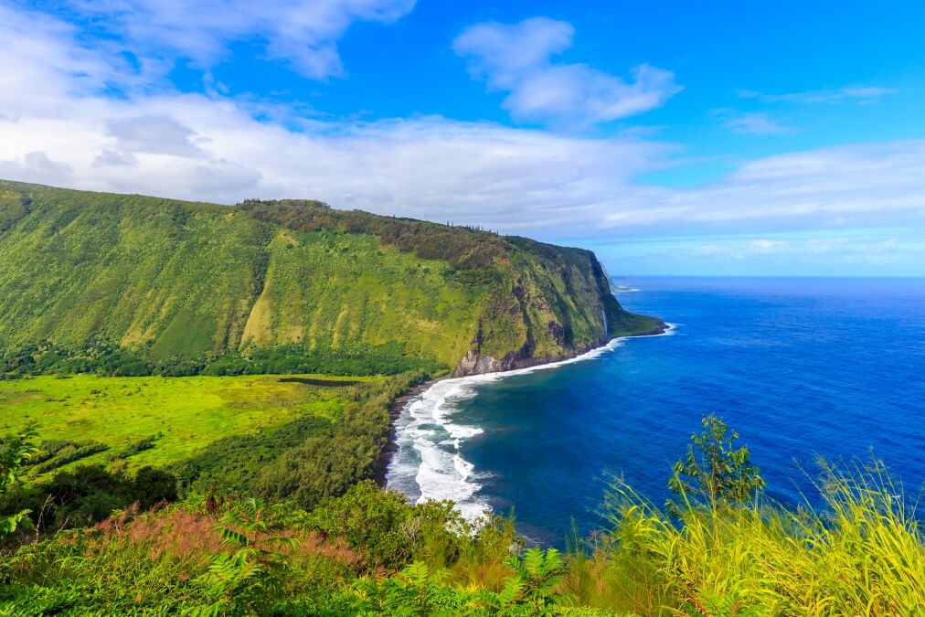 The view from Waipi'o Valley Lookout on Big Island, Hawaii.