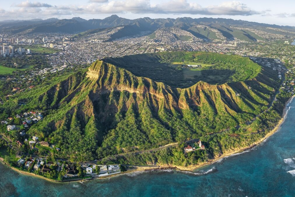 Diamond Head crater in Oahu