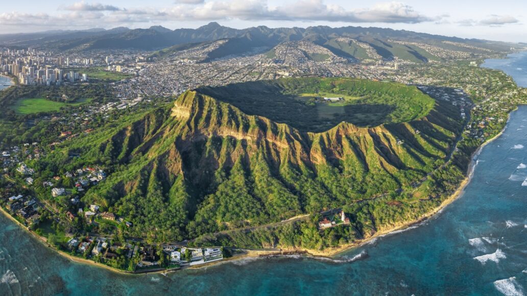 Diamond Head crater in Oahu