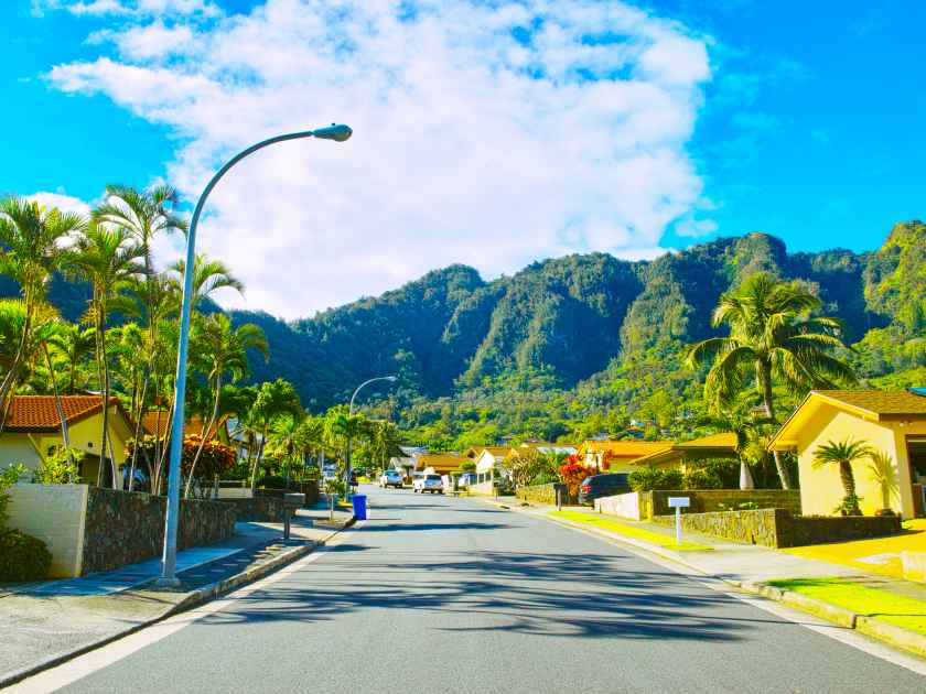 Residential area of Hawaii Hawaii Kai