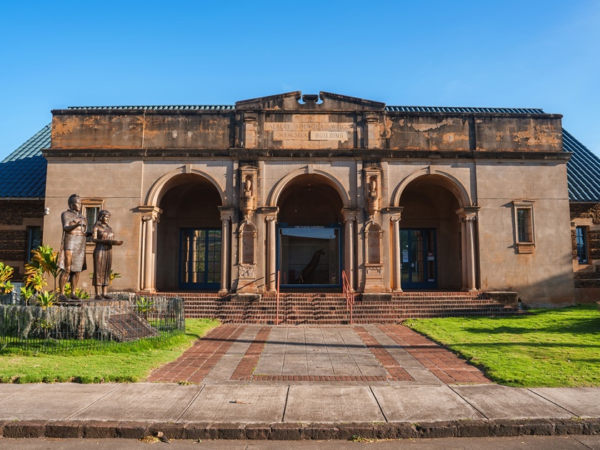 The,Kauai,Museum,In,Lihue,,Hawaii,Features,A,Classical,Facade