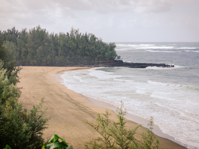 Lumaha'i Beach, a picturesque beach, known as a location from