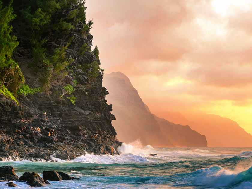 Na Pali sunset