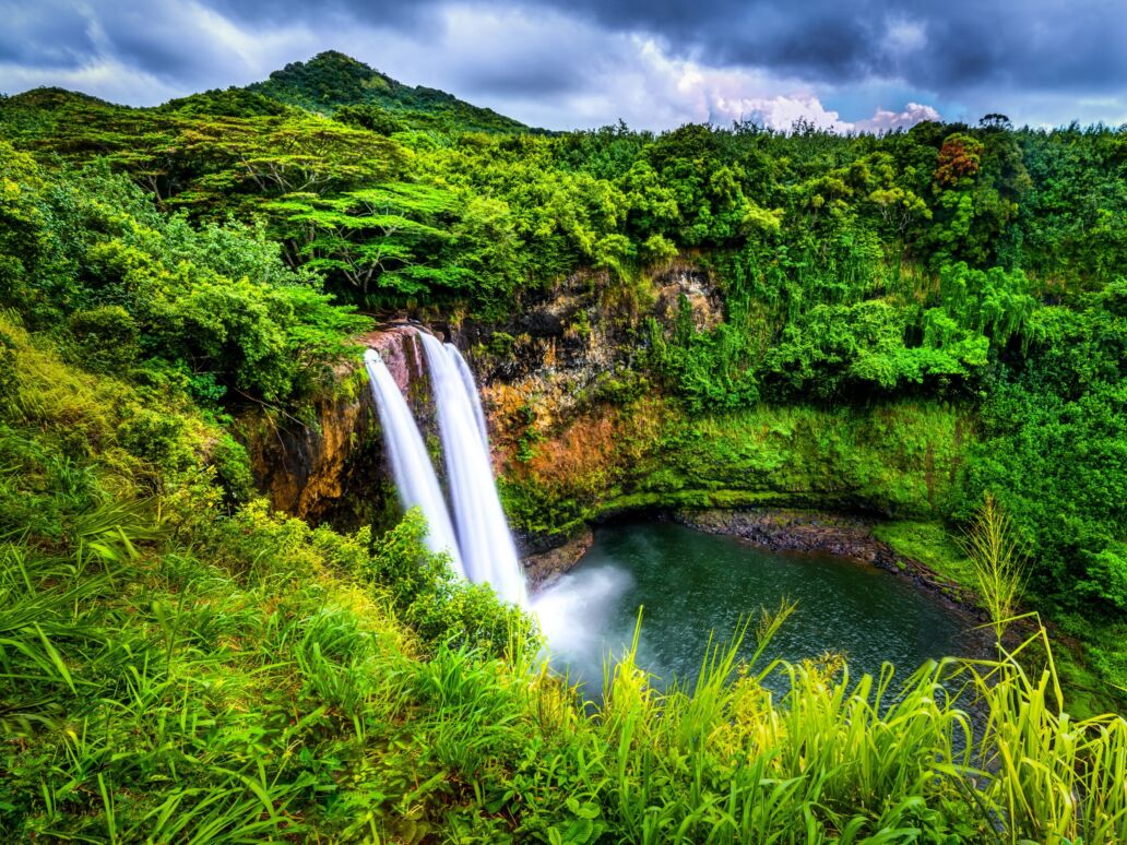 Wailua,Falls,,Kauai,,Hi