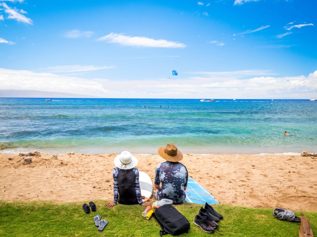 Looking,Of,Kaanapali,Beach,,Maui,,Hawaii.,With,Three,Miles,Of