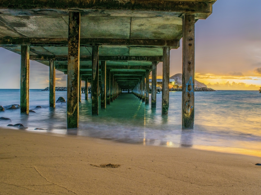 The Makai Research Pier at Sunrise