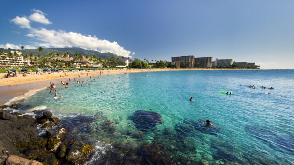 Kaanapali Beach from Black Rock, Maui, Hawaii