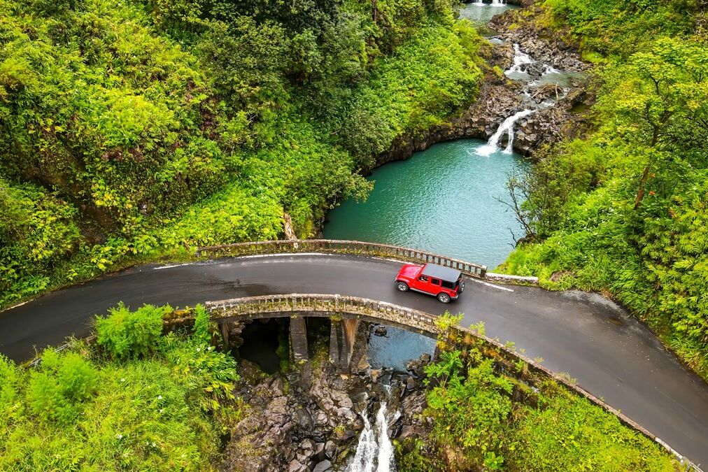 A,View,From,Top,To,The,Maui,Waterfalls,And,One