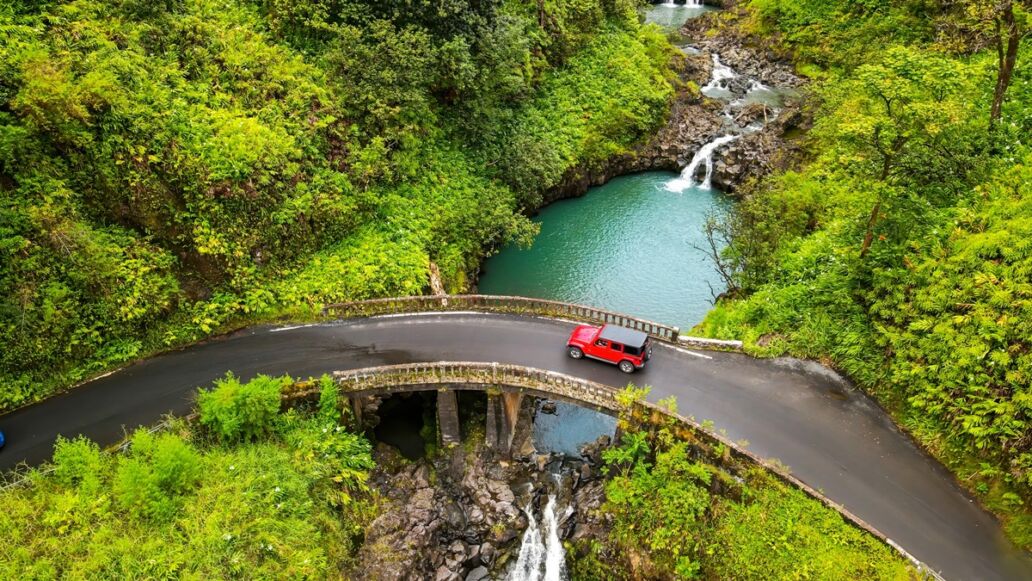 A,View,From,Top,To,The,Maui,Waterfalls,And,One