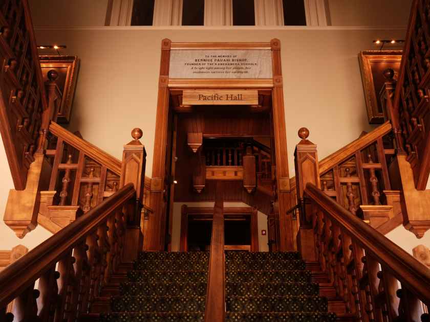 The entrance of Bishop museum in Honolulu, Hawaii.