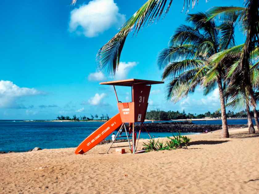 Haleiwa Beach Park, North Shore, Oahu, Hawaii, USA