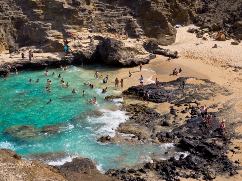 Halona Beach Cove, Oahu, HI.