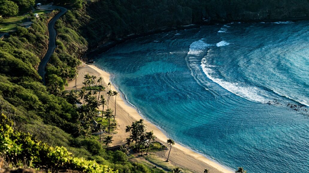 Hanauma,Bay,Top,View,Morning