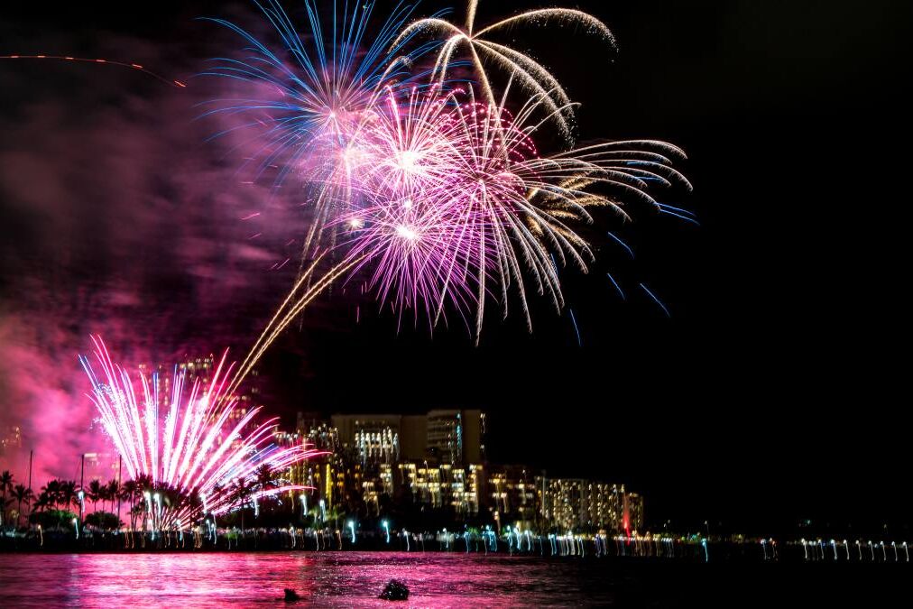 Fireworks at the Hilton Hawaiian Village