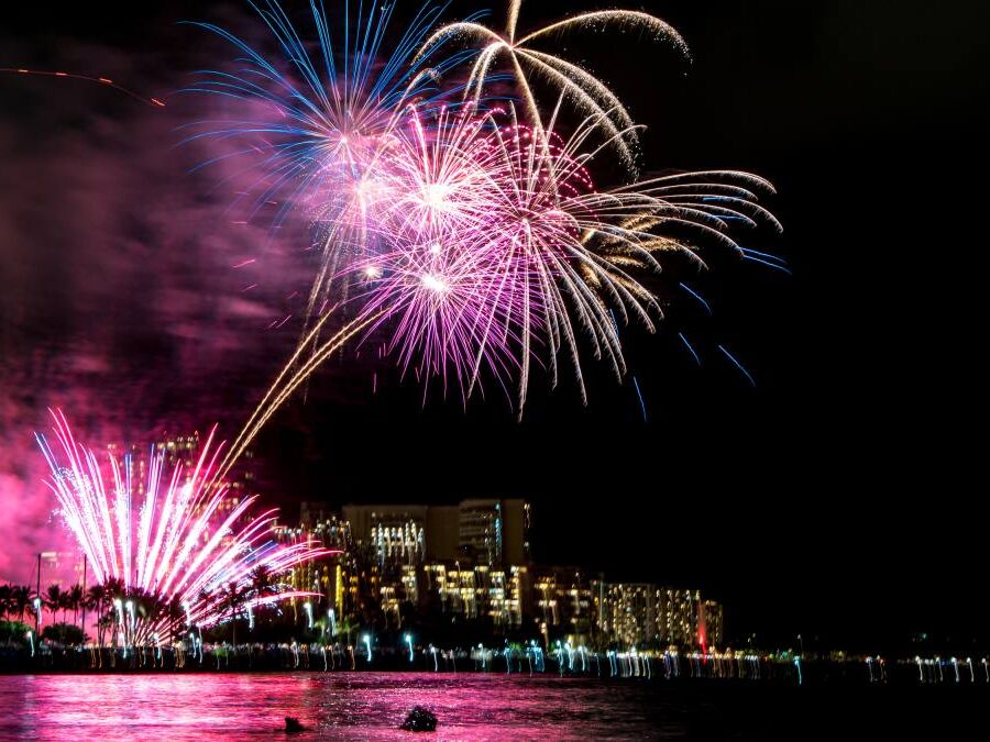 Fireworks at the Hilton Hawaiian Village