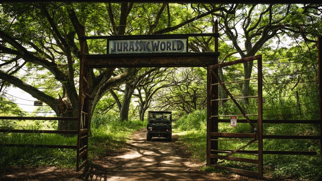 Oahu, Hawaii - August 23rd 2019: Beautiful scenery driving UTVs at Kualoa Ranch, Oahu Hawaii.