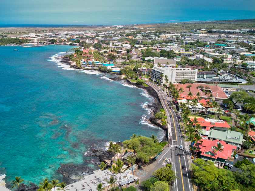 Alii Drive Kailua-Kona, Hawaii Aerial