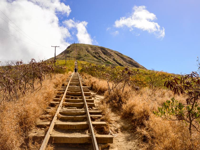 Koko Crater rail to the top