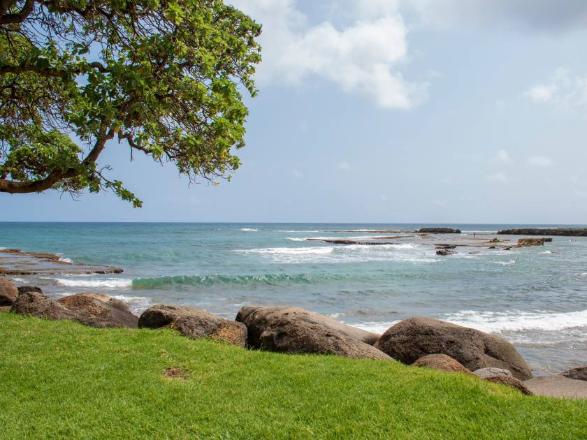 Kuilima Cove facing ocean