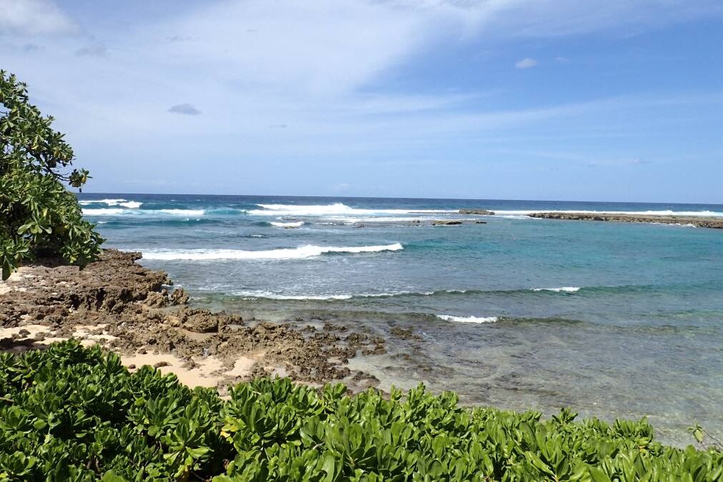 Kuilima Cove Beach at Turtle Bay, Oahu Island North Shore, Hawaii.