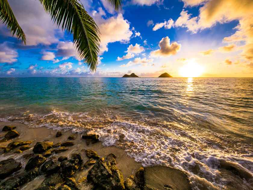 Beautiful Lanikai, Kailua Sunrise in Hawaii